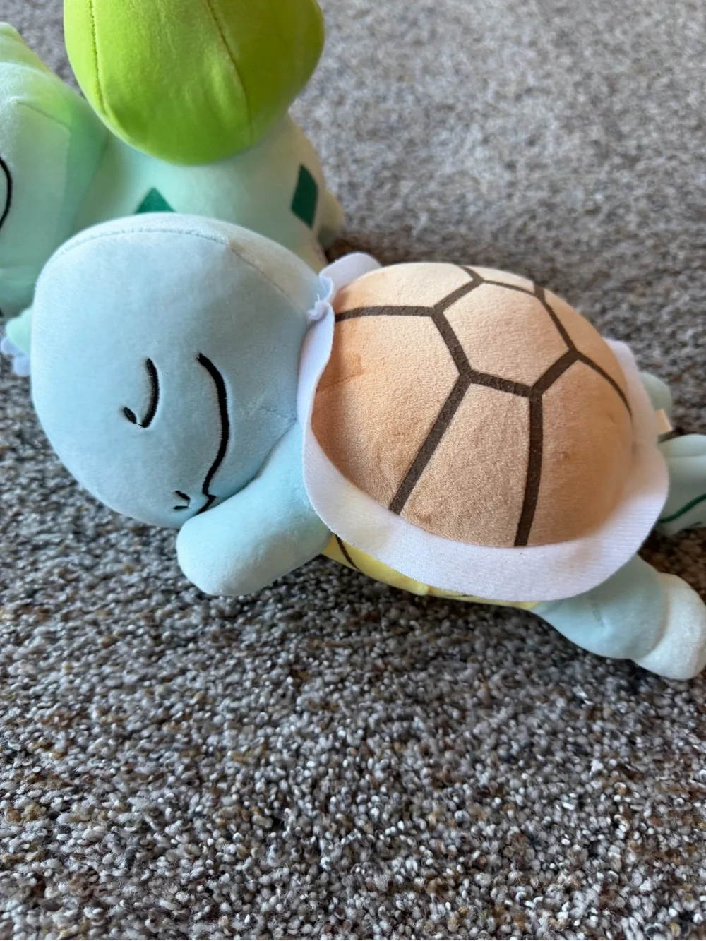 Pokemon Bulbasaur Squirtle Sleeping Plush Bundle Soft Stuffed Animals New